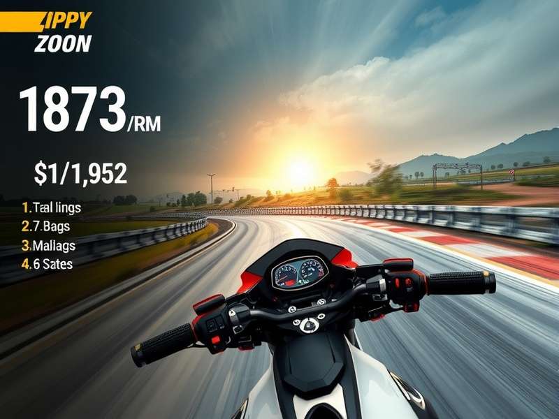 Chart showing Zippy Zoom Titan download statistics across Indian states